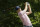 Jordan Spieth watches his tee shot on the fourth hole during the third round of the Deutsche Bank Championship golf tournament Sunday, Sept. 4, 2016, in Norton, Mass. (AP Photo/Steven Senne)