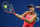 Angelique Kerber of Germany hits a return against Caroline Wozniacki of Denmark during their 2016 US Open Womens Singles semifinal match at the USTA Billie Jean King National Tennis Center in New York on September 8, 2016. / AFP / Timothy A. CLARY        (Photo credit should read TIMOTHY A. CLARY/AFP/Getty Images)