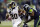 FILE - In this Sunday Dec. 27, 2015, file photo, St. Louis Rams' Todd Gurley runs against the Seattle Seahawks in the second half of an NFL football game in Seattle. Rams phenom Todd Gurley seems to have an inside track for the top pick in 2016, but he will have some stiff competition from wide receivers. (AP Photo/Stephen Brashear, File)