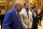 NFL legends, Jim Brown and Ray Lewis(C) and Rev. Darrell Scott(R), senior pastor of the New Spirit Revival Center in Cleveland Heights speak to the media after meetings with US President-elect Donald Trump at Trump Tower in New York December 13, 2016. / AFP / TIMOTHY A. CLARY        (Photo credit should read TIMOTHY A. CLARY/AFP/Getty Images)