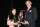 Sportswoman of the Year Danica Patrick and presenter Frank DeFord at the March of Dimes 23rd Annual Sports Luncheon at the Waldorf-Astoria in New York City on November 29, 2006. (Photo by Al Pereira/Getty Images)