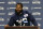Seattle Seahawks defensive end Michael Bennett talks to reporters, Tuesday, Jan. 10, 2017, in Renton, Wash. The Seahawks play the Atlanta Falcons in an NFC divisional playoff NFL football game, Saturday, Jan. 14, 2017 in Atlanta (AP Photo/Ted S. Warren)