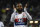 Lyon's French forward Alexandre Lacazette reacts after scoring during the French L1 football match between Lyon (OL) and Nice (OGCN) on May 20, 2017, at the Parc Olympique Lyonnais stadium in Decines-Charpieu near Lyon, central-eastern  France. / AFP PHOTO / PHILIPPE DESMAZES        (Photo credit should read PHILIPPE DESMAZES/AFP/Getty Images)