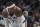 New York Knicks forward Carmelo Anthony watches as a Houston Rockets players prepare for a free throw during the first half of an NBA basketball game, Wednesday, Nov. 2, 2016, at Madison Square Garden in New York. The Rockets won 118-99. (AP Photo/Mary Altaffer)