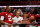 ATLANTA, GA - SEPTEMBER 02: Bo Scarbrough #9, head coach Nick Saban, and Jalen Hurts #2 of the Alabama Crimson Tide celebrate with the Chick-fil-A Kick-Off Game trophy after defeating the Florida State Seminoles 24-7 in their game at Mercedes-Benz Stadium on September 2, 2017 in Atlanta, Georgia. (Photo by Kevin C. Cox/Getty Images)