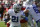 Dallas Cowboys running back Ezekiel Elliott (21) runs against the San Francisco 49ers during the first half of an NFL football game in Santa Clara, Calif., Sunday, Oct. 22, 2017. (AP Photo/Eric Risberg)