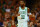 BOSTON, MA - OCTOBER 30:  Kyrie Irving #11 of the Boston Celtics dribbles up the floor during the first half of the game against the San Antonio Spurs at TD Garden on October 30, 2017 in Boston, Massachusetts. NOTE TO USER: User expressly acknowledges and agrees that, by downloading and or using this photograph, User is consenting to the terms and conditions of the Getty Images License Agreement (Photo by Omar Rawlings/Getty Images)
