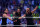 The Shield reacts after their win during Wrestlemania XXX at the Mercedes-Benz Super Dome in New Orleans on Sunday, April 6, 2014. (Jonathan Bachman/AP Images for WWE)