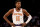 NEW YORK, NY - NOVEMBER 15:  Frank Ntilikina #11 of the New York Knicks looks on during a stop in play in the first half against the Utah Jazz at Madison Square Garden on November 15, 2017 in New York City. NOTE TO USER: User expressly acknowledges and agrees that, by downloading and or using this Photograph, user is consenting to the terms and conditions of the Getty Images License Agreement  (Photo by Elsa/Getty Images)
