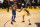 LOS ANGELES, CA - DECEMBER 18:  Kevin Durant #35 of the Golden State Warriors looks to pass the ball against the Los Angeles Lakers on December 18, 2017 at STAPLES Center in Los Angeles, California. NOTE TO USER: User expressly acknowledges and agrees that, by downloading and/or using this Photograph, user is consenting to the terms and conditions of the Getty Images License Agreement. Mandatory Copyright Notice: Copyright 2017 NBAE (Photo by Adam Pantozzi/NBAE via Getty Images)