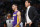 Los Angeles Lakers guard Lonzo Ball (2) and Los Angeles Lakers head coach Luke Walton in the first half of an NBA basketball game Saturday, Dec. 2, 2017, in Denver. (AP Photo/David Zalubowski)