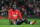 Manchester United's Belgian striker Romelu Lukaku reacts during the English FA Cup third round football match between Manchester United and Derby County at Old Trafford in Manchester, north west England, on January 5, 2018. / AFP PHOTO / Lindsey PARNABY / RESTRICTED TO EDITORIAL USE. No use with unauthorized audio, video, data, fixture lists, club/league logos or 'live' services. Online in-match use limited to 75 images, no video emulation. No use in betting, games or single club/league/player publications.  /         (Photo credit should read LINDSEY PARNABY/AFP/Getty Images)