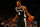 NEW YORK, NY - JANUARY 02:  (NEW YORK DAILIES OUT)    Kawhi Leonard #2 of the San Antonio Spurs in action against the New York Knicks at Madison Square Garden on January 2, 2018 in New York City. The Spurs defeated the Knicks 100-91. NOTE TO USER: User expressly acknowledges and agrees that, by downloading and/or using this Photograph, user is consenting to the terms and conditions of the Getty Images License Agreement.  (Photo by Jim McIsaac/Getty Images)