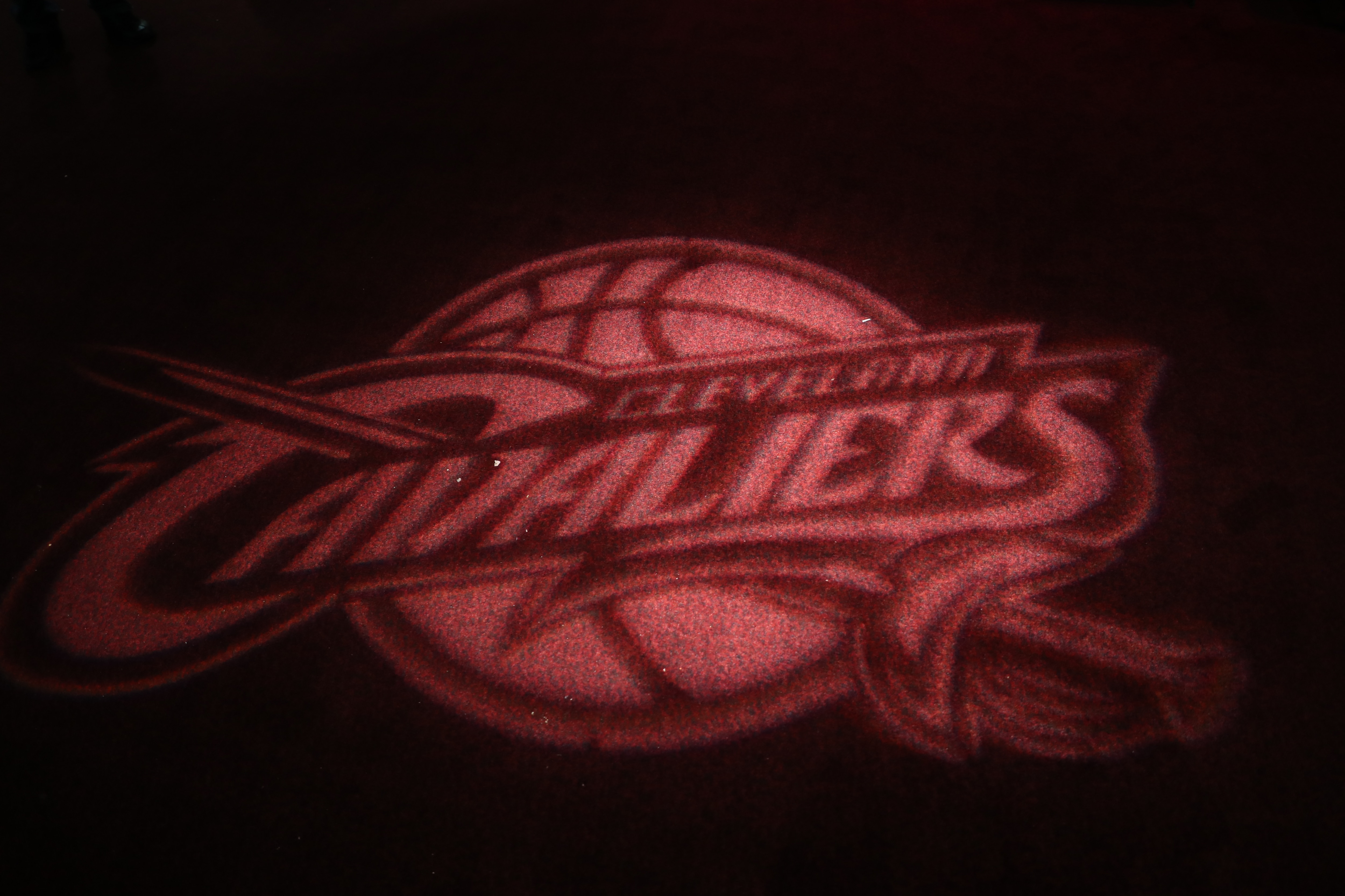 CLEVELAND, OH - JUNE 9: A view of the Cleveland Cavaliers logo on the court prior to Game Four of the 2017 NBA Finals on June 9, 2017 at Quicken Loans Arena in Cleveland, Ohio. NOTE TO USER: User expressly acknowledges and agrees that, by downloading and or using this photograph, user is consenting to the terms and conditions of Getty Images License Agreement. Mandatory Copyright Notice: Copyright 2017 NBAE (Photo by Joe Murphy/NBAE via Getty Images)