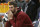 FILE - In this Jan. 8, 2018, file photo, Cleveland Cavaliers' Kevin Love watches from the bench in the second half of an NBA basketball game against the Minnesota Timberwolves in Minneapolis. Love will miss two months with a broken left hand, but he does not need surgery. Love broke the fifth metacarpal Tuesday, Jan. 30, in the first quarter of a loss at Detroit. (AP Photo/Jim Mone, File)