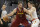 Cleveland Cavaliers' Kevin Love (0) drives against Atlanta Hawks' Luke Babbitt (8) in the first half of an NBA basketball game, Tuesday, Dec. 12, 2017, in Cleveland. (AP Photo/Tony Dejak)
