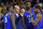WICHITA, KS - DECEMBER 22:  Head coach Joe Dooley (C)talks with his team during a time out in the second half against the Wichita State Shockers on December 22, 2017 at Charles Koch Arena in Wichita, Kansas.  (Photo by Peter G. Aiken/Getty Images)