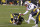 Pittsburgh Steelers tight end Jesse James (81) catches a pass then twists to stretch the ball into the end zone for a touchdown against the New England Patriots with seconds remaining in the fourth quarter of an NFL football game in Pittsburgh, Sunday, Dec. 17, 2017. Upon video review, the touchdown call was reversed and the pass was ruled incomplete. The Patriots held on to win 27-24. (AP Photo/Don Wright)
