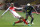 Monaco's Fabio Henrique Tavares Fabinho, left, challenges for the ball with Lille's Youssouf Kone during a League One soccer match between Monaco and Lille, at the Louis II stadium, in Monaco, Sunday, May, 14 2017. (AP Photo/Claude Paris)