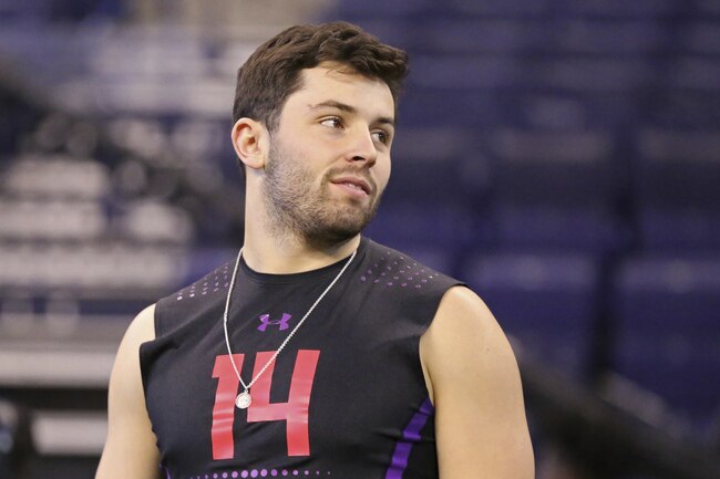 Baker Mayfield has a chance to get selected at or near the top of the NFL draft.