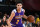 LAS VEGAS, NV - JULY 16: Lonzo Ball #2 of the Los Angeles Lakers handles the ball against the Dallas Mavericks during the 2017 Summer League Semifinals on July 16, 2017 at the Thomas & Mack Center in Las Vegas, Nevada. NOTE TO USER: User expressly acknowledges and agrees that, by downloading and/or using this Photograph, user is consenting to the terms and conditions of the Getty Images License Agreement. Mandatory Copyright Notice: Copyright 2017 NBAE (Photo by Garrett Ellwood/NBAE via Getty Images)