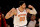 NEW YORK, NY - NOVEMBER 13:  Enes Kanter #00 of the New York Knicks celebrates his shot in the first half against the Cleveland Cavaliers at Madison Square Garden on November 13, 2017 in New York City. NOTE TO USER: User expressly acknowledges and agrees that, by downloading and or using this Photograph, user is consenting to the terms and conditions of the Getty Images License Agreement  (Photo by Elsa/Getty Images)
