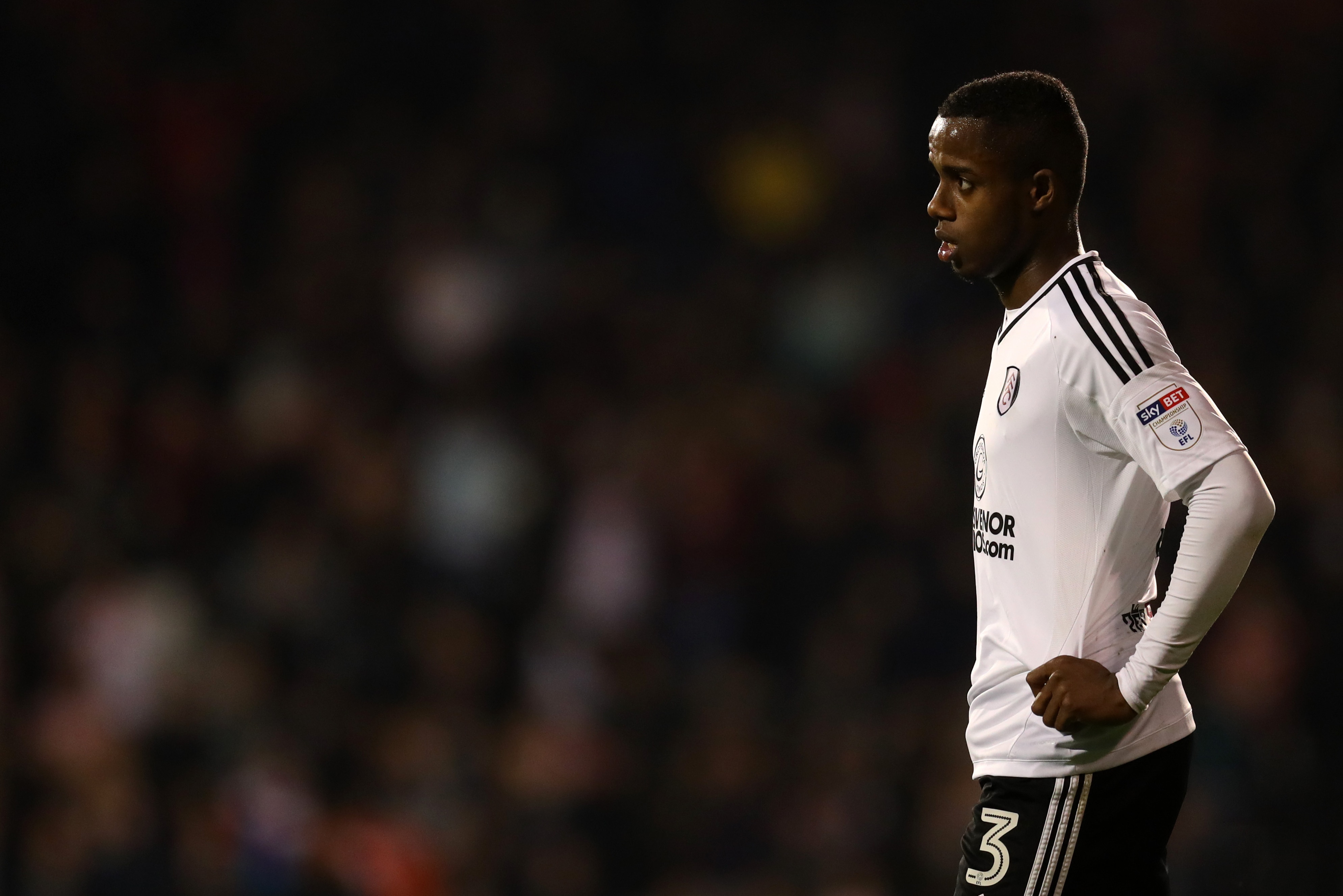LONDON, ENGLAND - APRIL 27: Ryan Sessegnon of Fulham during the Sky Bet Championship match between Fulham and Sunderland at Craven Cottage on April 27, 2018 in London, England. (Photo by Catherine Ivill/Getty Images)