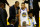 OAKLAND, CA - MAY 31:  Stephen Curry #30 of the Golden State Warriors talks with Andre Iguodala #9 during a timeout against the Cleveland Cavaliers in Game 1 of the 2018 NBA Finals at ORACLE Arena on May 31, 2018 in Oakland, California. NOTE TO USER: User expressly acknowledges and agrees that, by downloading and or using this photograph, User is consenting to the terms and conditions of the Getty Images License Agreement.  (Photo by Lachlan Cunningham/Getty Images)