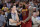 Cleveland Cavaliers' LeBron James (23) argues with referee Pat Fraher during the second half of Game 4 of a first-round NBA basketball playoff series against the Indiana Pacers, Sunday, April 22, 2018, in Indianapolis. Cleveland won 104-100. (AP Photo/Darron Cummings)