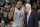 San Antonio Spurs forward Kawhi Leonard (2) talks with head coach Gregg Popovich during the second half of an NBA basketball game against the Oklahoma City Thunder, Saturday, March 12, 2016, in San Antonio. San Antonio won 93-85. (AP Photo/Darren Abate)
