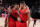 PORTLAND, OR - FEBRUARY 14: Damian Lillard #0 of the Portland Trail Blazers and CJ McCollum #3 of the Portland Trail Blazers speak after the game against the Golden State Warriors on February 14, 2018 at the Moda Center Arena in Portland, Oregon. NOTE TO USER: User expressly acknowledges and agrees that, by downloading and or using this photograph, user is consenting to the terms and conditions of the Getty Images License Agreement. Mandatory Copyright Notice: Copyright 2018 NBAE (Photo by Sam Forencich/NBAE via Getty Images)