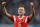 Russia's midfielder Denis Cheryshev celebrates scoring the 2-0 goal during the Russia 2018 World Cup Group A football match between Russia and Egypt at the Saint Petersburg Stadium in Saint Petersburg on June 19, 2018. (Photo by GABRIEL BOUYS / AFP) / RESTRICTED TO EDITORIAL USE - NO MOBILE PUSH ALERTS/DOWNLOADS        (Photo credit should read GABRIEL BOUYS/AFP/Getty Images)