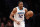 Charlotte Hornets center Dwight Howard (12) moves the ball down court during the first half of an NBA basketball game against the Brooklyn Nets, Wednesday, March 21, 2018, in New York. (AP Photo/Kathy Willens)