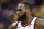 Cleveland Cavaliers forward LeBron James' eye is shown during the first half of Game 2 of basketball's NBA Finals between the Golden State Warriors and the Cleveland Cavaliers in Oakland, Calif., Sunday, June 3, 2018. (AP Photo/Marcio Jose Sanchez)