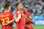 Belgium's forward Adnan Januzaj (C) celebrates scoring the opening goal with his teammates during the Russia 2018 World Cup Group G football match between England and Belgium at the Kaliningrad Stadium in Kaliningrad on June 28, 2018. (Photo by Attila KISBENEDEK / AFP) / RESTRICTED TO EDITORIAL USE - NO MOBILE PUSH ALERTS/DOWNLOADS        (Photo credit should read ATTILA KISBENEDEK/AFP/Getty Images)
