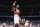 ATLANTA, GA - APRIL 9: Dikembe Mutombo #55 of the Atlanta Hawks waves his finger against the Indiana Pacers on April 9, 1998 at The Omni in Atlanta, Georgia. NOTE TO USER: User expressly acknowledges and agrees that, by downloading and or using this photograph, User is consenting to the terms and conditions of the Getty Images License Agreement.  Mandatory Copyright Notice:  Copyright 1998 NBAE (Photo by Scott Cunningham/NBAE via Getty Images)