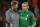 Liverpool's German manager Jurgen Klopp (L) talks with Liverpool's German goalkeeper Loris Karius after winning the UEFA Champions League first leg semi-final football match between Liverpool and Roma at Anfield stadium in Liverpool, north west England on April 24, 2018. (Photo by Oli SCARFF / AFP) (Photo credit should read OLI SCARFF/AFP/Getty Images)