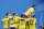 Sweden players celebrate after teammate Emil Forsberg scored their side's first goal during the round of 16 match between Switzerland and Sweden at the 2018 soccer World Cup in the St. Petersburg Stadium, in St. Petersburg, Russia, Tuesday, July 3, 2018. (AP Photo/Darko Bandic)
