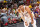 LAS VEAGS, NV - JULY 16: Josh Hart #5 of the Los Angeles Lakers looks on during the game against the Cleveland Cavaliers during the 2018 Las Vegas Summer League on July 16, 2018 at the Thomas & Mack Center in Las Vegas, Nevada. NOTE TO USER: User expressly acknowledges and agrees that, by downloading and/or using this Photograph, user is consenting to the terms and conditions of the Getty Images License Agreement. Mandatory Copyright Notice: Copyright 2018 NBAE (Photo by Garrett Ellwood/NBAE via Getty Images)