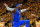 SALT LAKE CITY, UT - APRIL 21: Carmelo Anthony #7 of the Oklahoma City Thunder reacts to his basket during Game Three of Round One of the 2018 NBA Playoffs against the Utah Jazz at Vivint Smart Home Arena on April 21, 2018 in Salt Lake City, Utah. NOTE TO USER: User expressly acknowledges and agrees that, by downloading and or using this photograph, User is consenting to the terms and conditions of the Getty Images License Agreement. (Photo by Gene Sweeney Jr./Getty Images)
