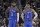 Oklahoma City Thunder's Russell Westbrook (0) stands next to teammate Paul George (13) during the first half of an NBA basketball game against the Golden State Warriors Tuesday, Feb. 6, 2018, in Oakland, Calif. (AP Photo/Marcio Jose Sanchez)