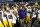 LSU head coach Ed Orgeron celebrates with his team following their 33-17 win over LSU in an NCAA college football game Sunday, Sept. 2, 2018, in Arlington, Texas. (AP Photo/Ron Jenkins)