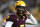 Arizona State quarterback Manny Wilkins (5) walks off the field after a touchdown against UTSA during the second half of an NCAA college football game, Saturday, Sept. 1, 2018, in Tempe, Ariz. (AP Photo/Ralph Freso)