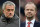A combination of file pictures created in London on August 24, 2018 shows Manchester United's Portuguese manager Jose Mourinho (L) on the touchline ahead of the English FA Cup fifth round football match between Huddersfield Town and Manchester United at the John Smith's stadium in Huddersfield, northern England on February 17, 2018 and Manchester United's executive vice-chairman Ed Woodward (R) standing on the pitch before the start of the English Premier League football match between Manchester United and Everton at Old Trafford in Manchester, north west England, on April 3, 2016. - Jose Mourinho on on August 24, 2018 denied a rift with executive vice-chairman Ed Woodward despite growing speculation over the power structure at Manchester United. (Photo by OLI SCARFF / AFP)        (Photo credit should read OLI SCARFF/AFP/Getty Images)