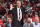 HOUSTON, TX - APRIL 18: Assistant Coach Jeff Bzdelik of the Houston Rockets calls a play agains the Minnesota Timberwolves during Game Two of Round One of the 2018 NBA Playoffs on April 18, 2018 at the Toyota Center in Houston, Texas. NOTE TO USER: User expressly acknowledges and agrees that, by downloading and or using this photograph, User is consenting to the terms and conditions of the Getty Images License Agreement. Mandatory Copyright Notice: Copyright 2018 NBAE (Photo by Bill Baptist/NBAE via Getty Images)