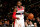 WASHINGTON, DC - NOVEMBER 4: John Wall #2 of the Washington Wizards shoots the ball against the New York Knicks  on November 4, 2018 at Capital One Arena in Washington, DC. NOTE TO USER: User expressly acknowledges and agrees that, by downloading and/or using this photograph, user is consenting to the terms and conditions of the Getty Images License Agreement. Mandatory Copyright Notice: Copyright 2018 NBAE (Photo by Stephen Gosling/NBAE via Getty Images)