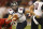 Samford quarterback Devlin Hodges (8) scrambles away from Georgia linebacker Natrez Patrick (6) in the first half of an NCAA college football game Saturday, Sept. 16, 2017, in Athens, Ga. (AP Photo/John Bazemore)