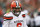 Cleveland Browns quarterback Baker Mayfield stands on the field in the second half of an NFL football game against the Cincinnati Bengals, Sunday, Nov. 25, 2018, in Cincinnati. (AP Photo/Gary Landers)