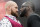 Tyson Fury, left, and Deontay Wilder face off, Tuesday, Oct. 2, 2018, during a news conference in New York ahead of their heavyweight world championship boxing match in Los Angeles on Dec. 1. (AP Photo/Mary Altaffer)