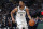 Brooklyn Nets guard Spencer Dinwiddie (8) in the second half of an NBA basketball game Friday, Nov. 9, 2018, in Denver. The Nets won 112-110. (AP Photo/David Zalubowski)